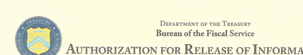 Department of the Treasury Bureau of the Fiscal Service header as printed
